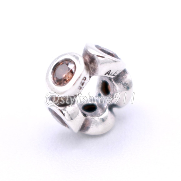 Authentic PANDORA Lights Brown CZ Spacer - Picture 10 of 11